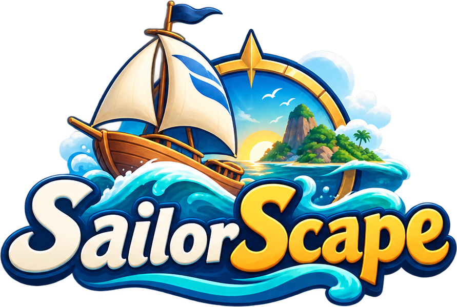 SailorScape sailboat and logo